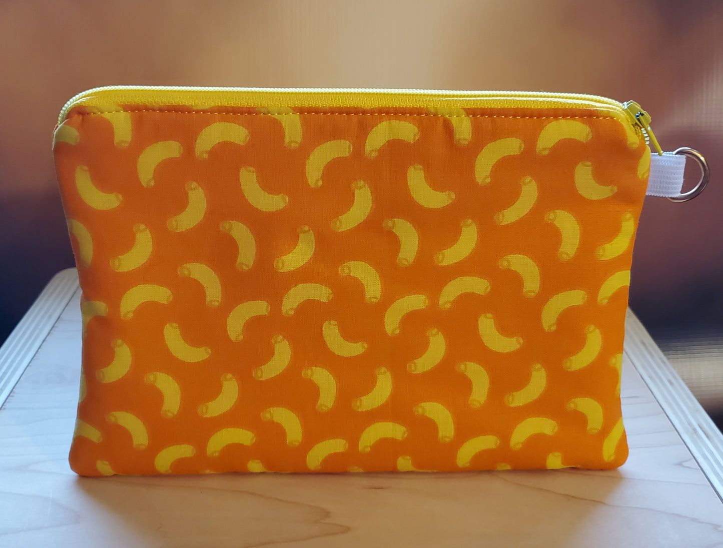 Macaroni and Cheese Zipper Bag - perfect for snacks, small toys, and more!