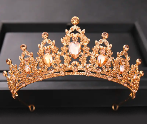 "Isabella" Champagne Queen Crown - available in multiple colors!