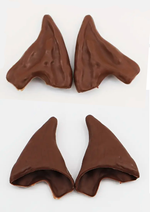 Elf Fantasy Ears - Ear Topper style, deep brown skin tone