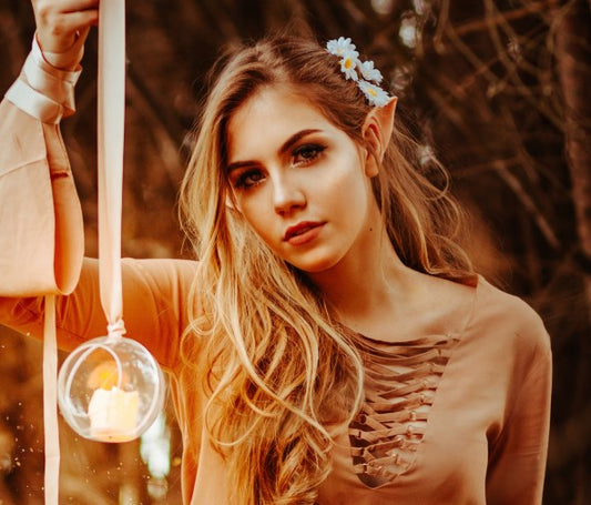 Elf Fantasy Ears - Long pink/peach skin tone