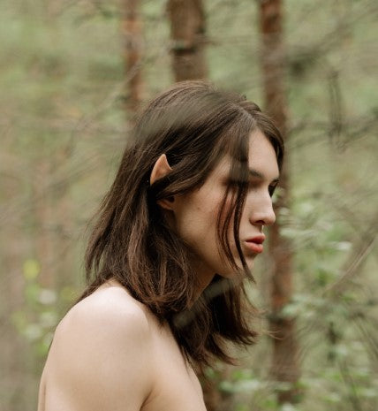 Elf Fantasy Ears - Ear Topper style, pink/peach skin tone