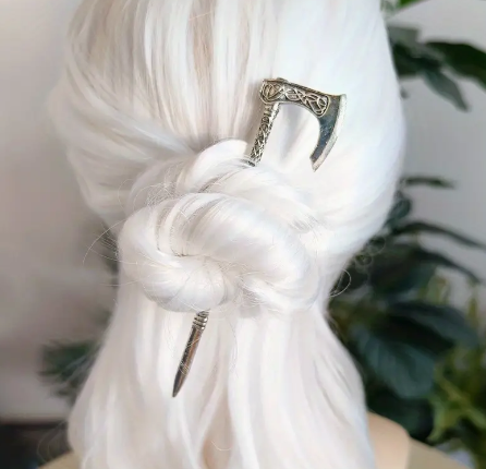 Celtic Knotwork Axe Hair Stick