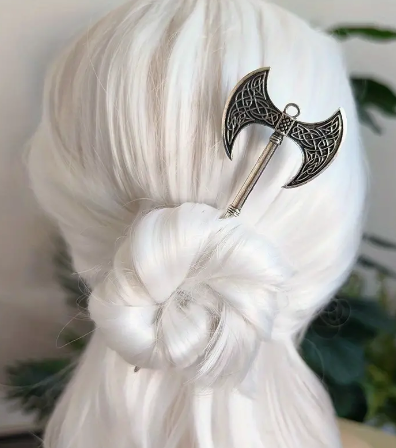 Celtic Double-Headed Axe Hair Stick