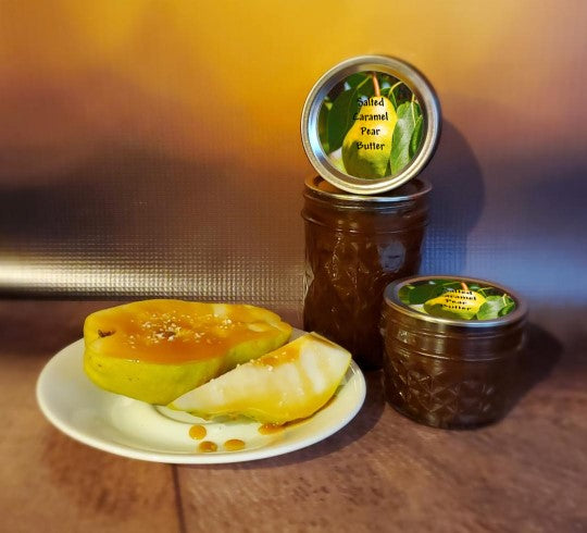 Salted Caramel Pear Butter - a sinful tasting treat that's sin-free!