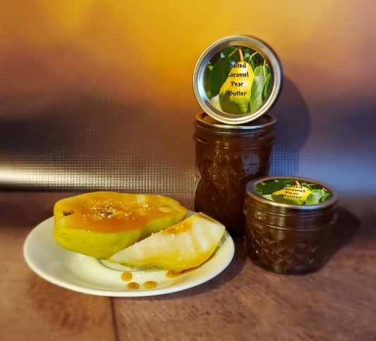 Salted Caramel Pear Butter - a sinful tasting treat that's sin-free!