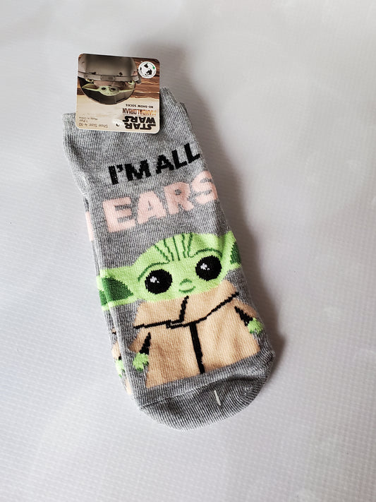 Women's No Show Grogu Socks- I'm all ears!
