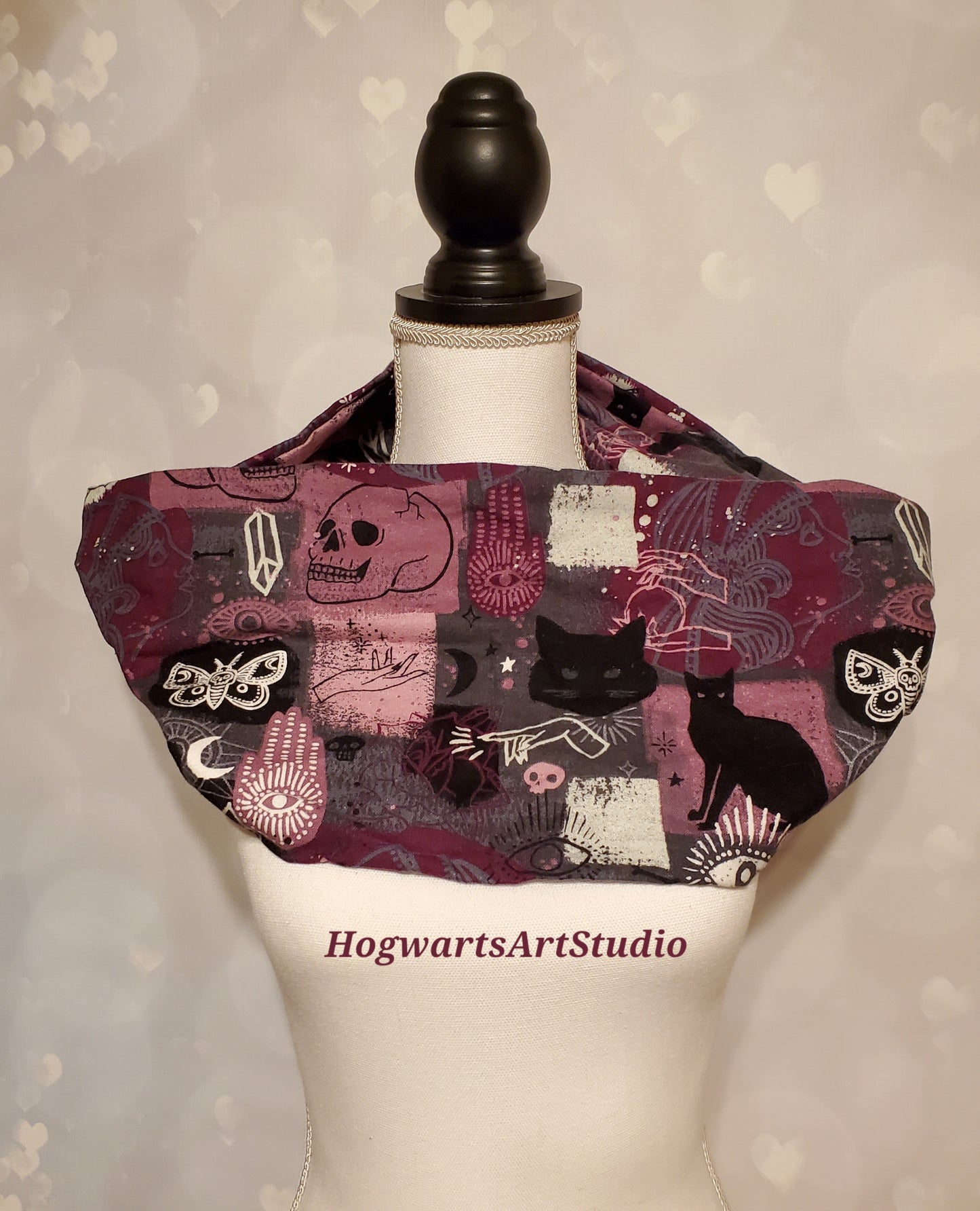 mystic purple fabric close up