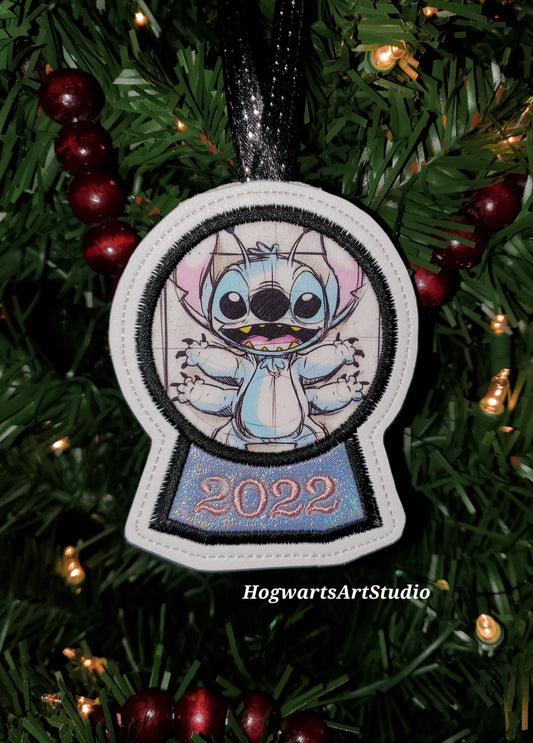 Experiment 626 Snowglobe Ornament- grab this ornery alien before he gets away!