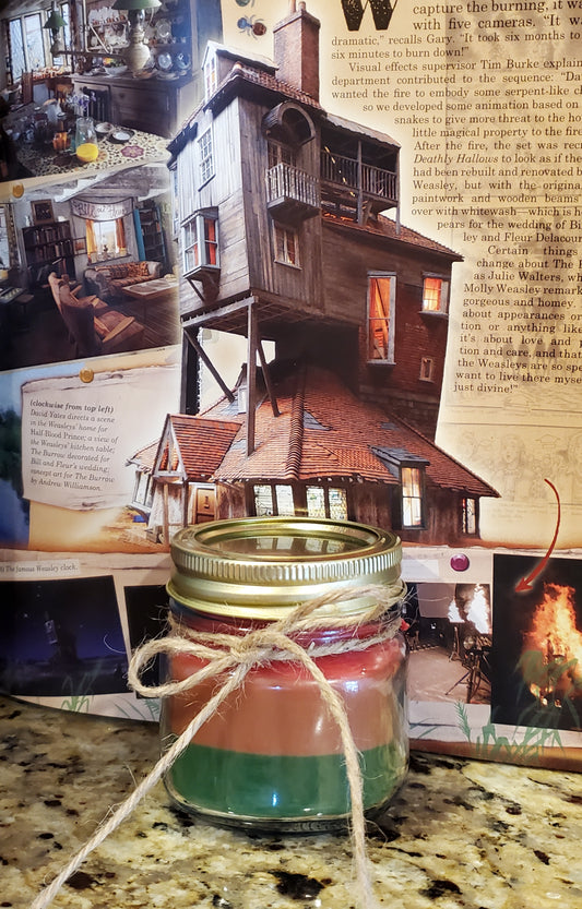 Christmas at the Burrow - HP Themed Tri-layer Scented Candles