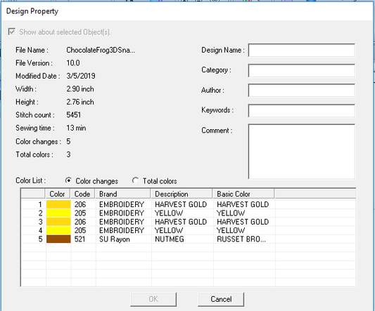 Brown Hopping Frog On Fancy Box Embroidery Design - Instant Download