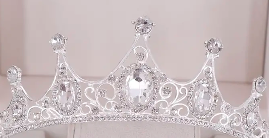 "Ellie" Diamond Princess Silver Crown - available in multiple colors!