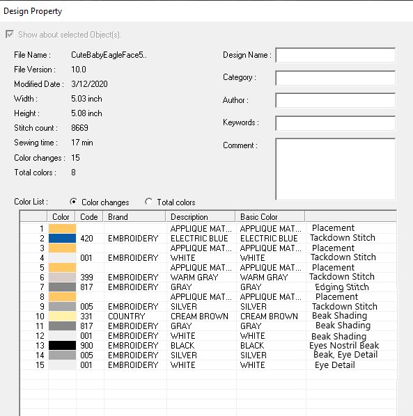 Cute Baby Golden Eagle/Bald Eagle Embroidery Design File - Instant Download
