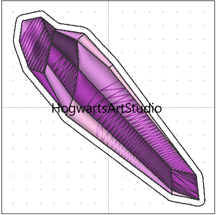 Crystal Embroidery Design Files- Applique and Stitched Versions Included, Instant Download