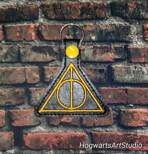 Embroidered Magic Triangle Keychain