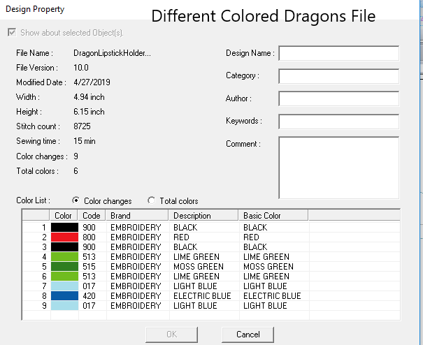 Flying Dragon Thumbdrive/Lipstick Holder Keychain Embroidery Design Files - Instant Download
