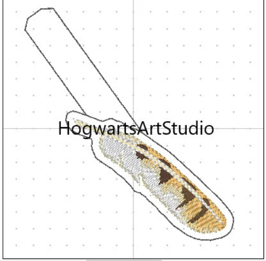 Barn Owl Feather Keychain Embroidery Design Files - Instant Download