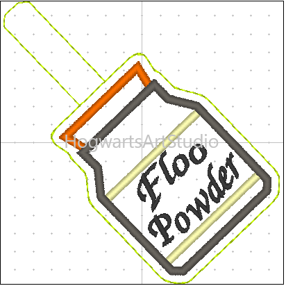 Potion Bottle Keychain Embroidery Design Files - Instant Download