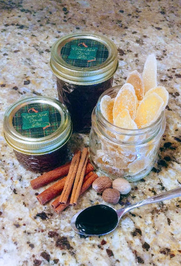 Ginger Amphibian Jelly - spiced like the Scottish teacher's favorite cookies!