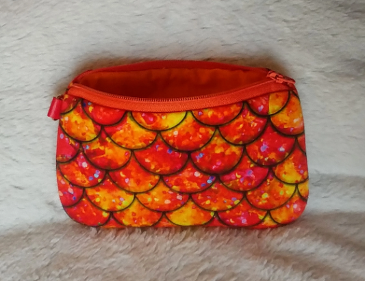 HP Themed Zipper Bag- Fire Opal Dragon Scales