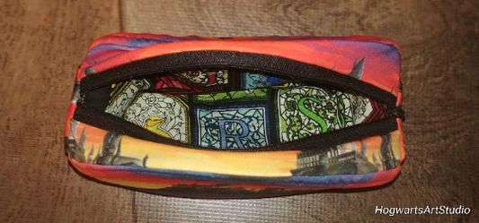 Rainbow Sunset Castle Makeup Bag - Great zipper closed toiletry bag