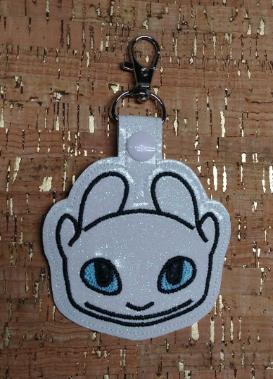 Light and Night Dragon Keychains