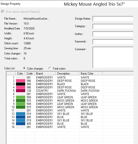 Mouse Sucker Embroidery Design Files - Instant Download!