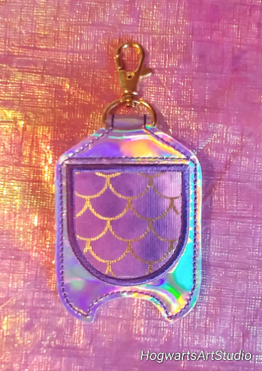 Mermaid/Dragon Scale Hand Sanitizer Holder Keychain - includes B&BW bottle of your choice!