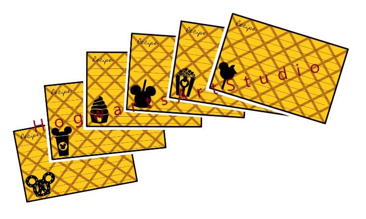 6 Mouse Treats Recipe Cards - Instant Download, Print Your Own