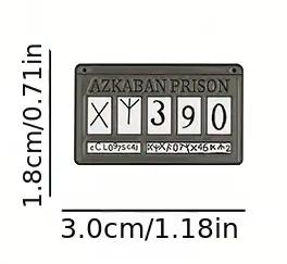 Prison License Plate Pin