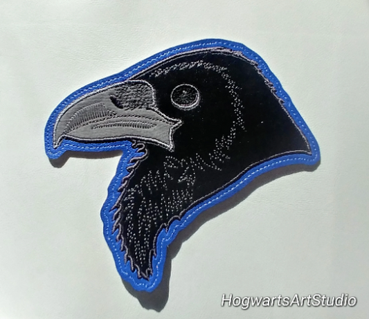 Large Raven/Crow Embroidery Design Files - Instant Download