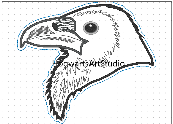 Large Raven/Crow Embroidery Design Files - Instant Download