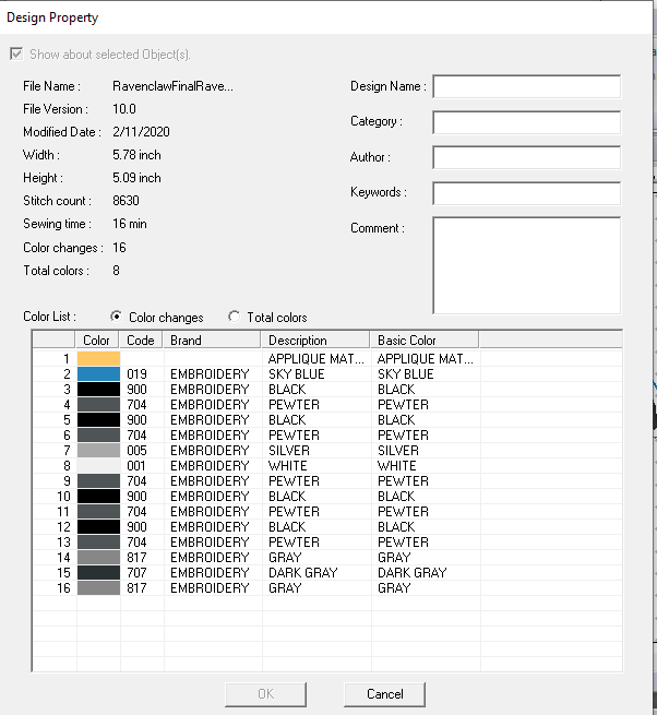 Large Raven/Crow Embroidery Design Files - Instant Download