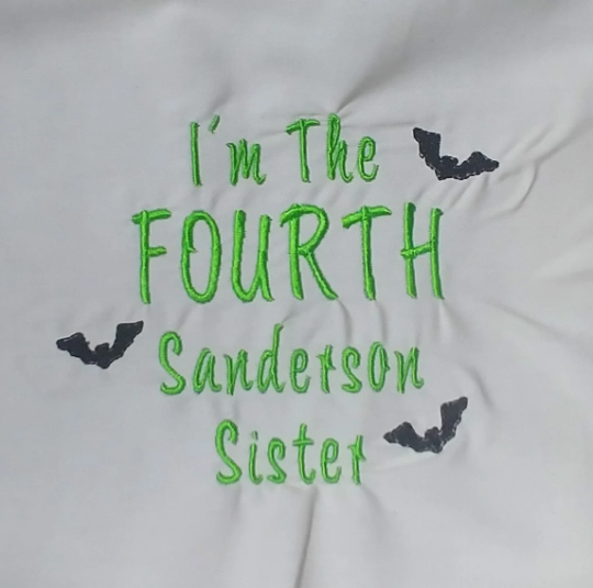 Fourth Sanderson Sister Halloween Embroidery Design Files - Instant Download