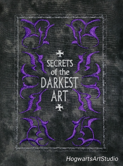 Secrets of the Dark Arts Embroidery Design Files - Instant Download