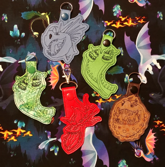 Trained Dragon Keychains