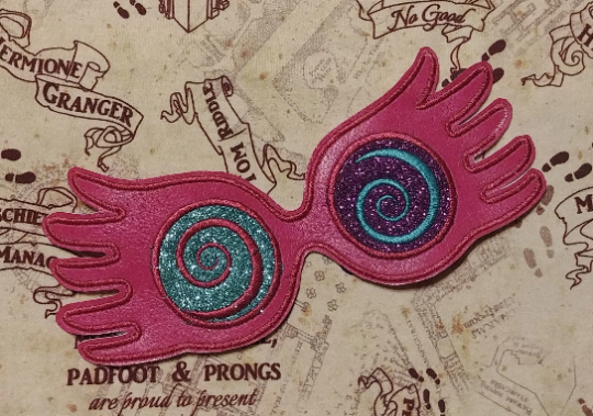 Loony Spectral Glasses Patch - made in fun and colorful vinyls!