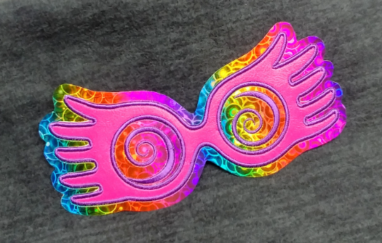 Loony Spectral Glasses Patch - made in fun and colorful vinyls!