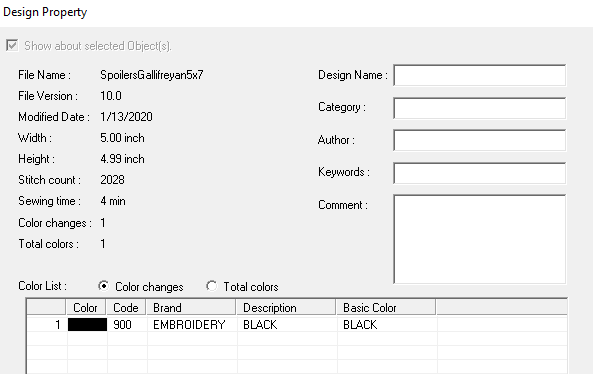 Spoiler Embroidery Design File - Instant Download