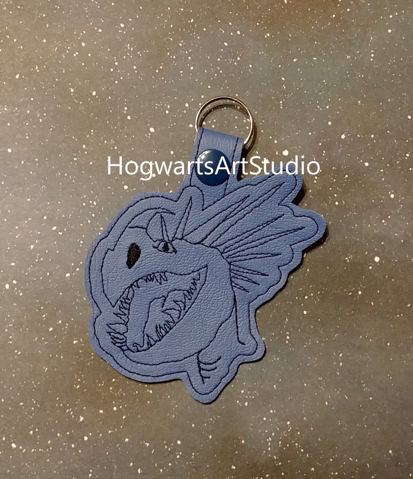 Trained Dragon Keychains Embroidery Design Files - Instant Download