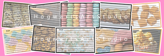 10 Sweet Treats Recipe Cards - Instant Download, Print Your Own