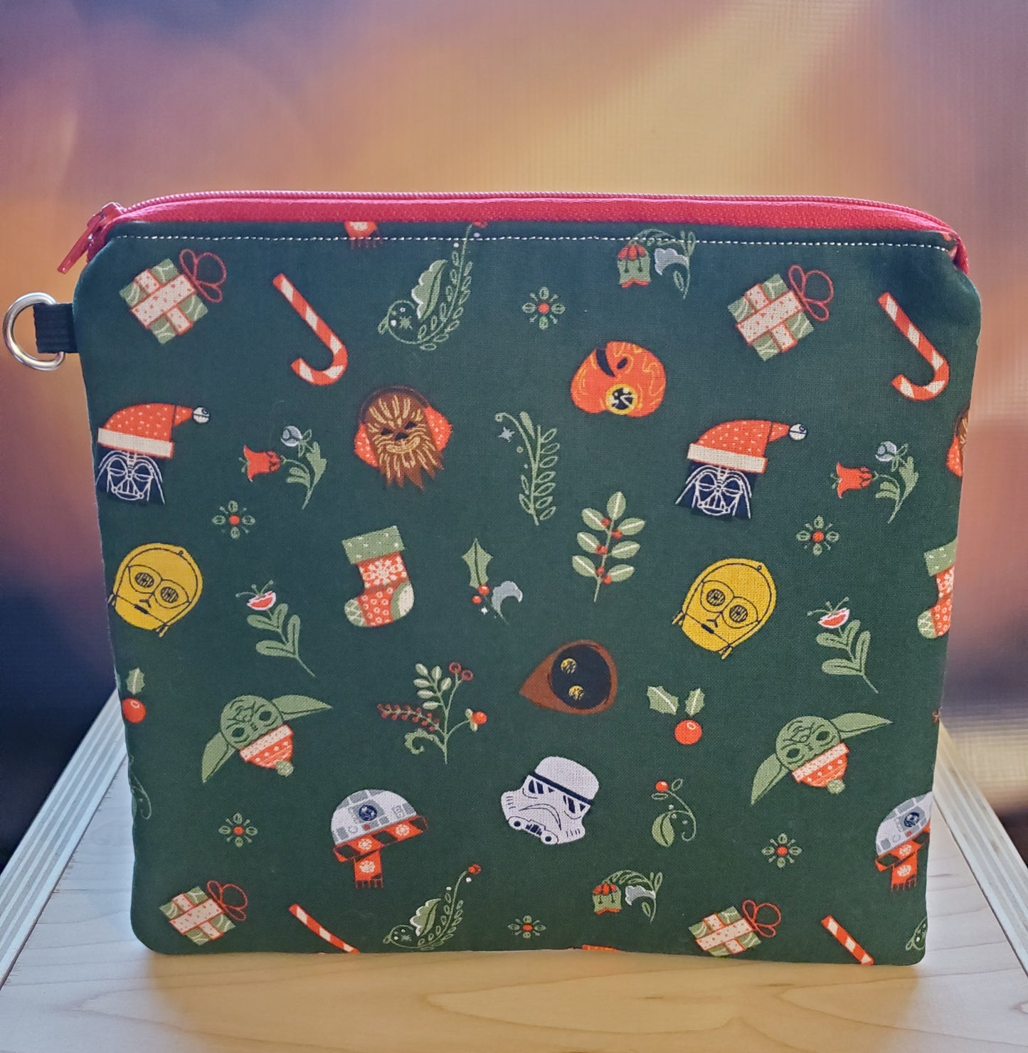 Galactic Wars Christmas Characters Zipper Bag - perfect for pencils, snacks and more!