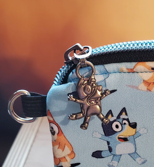 Blue Dogs Themed Small Zipper Bag - perfect for makeup, glasses, snacks and more!