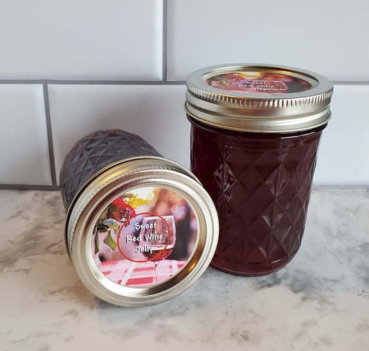 Sweet Red Blend Wine Jelly - Artisan Small Batch jelly made with real wine!