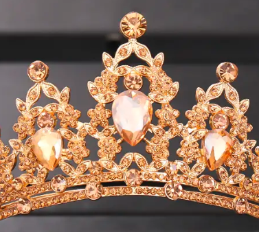 "Isabella" Champagne Queen Crown - available in multiple colors!