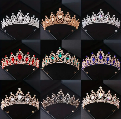 "Isabella" Champagne Queen Crown - available in multiple colors!