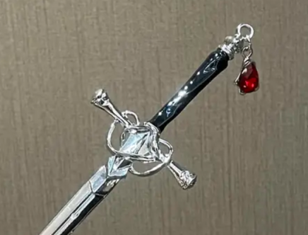 Bejeweled Sword Hair Stick - add some Renaissance flair to your style
