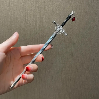 Bejeweled Sword Hair Stick - add some Renaissance flair to your style