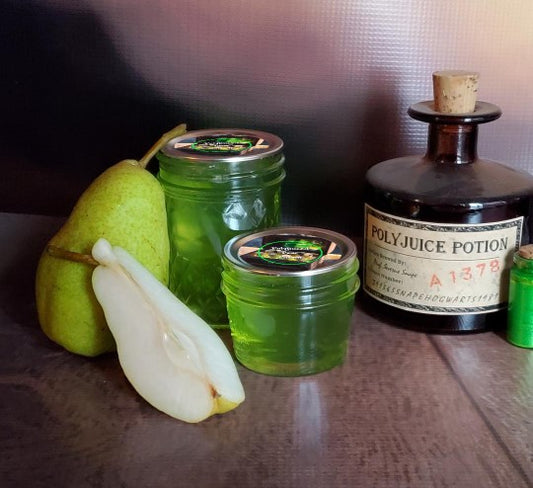 Polyjuiced Pear Potion Jelly- real fruit, transformed!