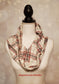 white red and gray plaid scarf