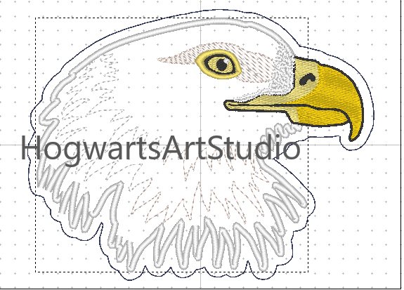 Majestic Eagle Patch Embroidery Design Files - Includes Golden Eagle & Bald Eagle! Instant Download